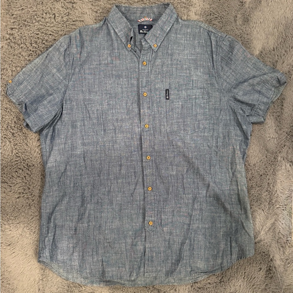 Ben Sherman Blue Casual Button Down Shirt